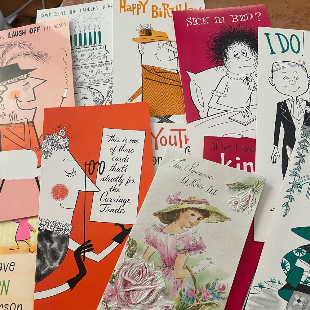 Lot of vintage cards